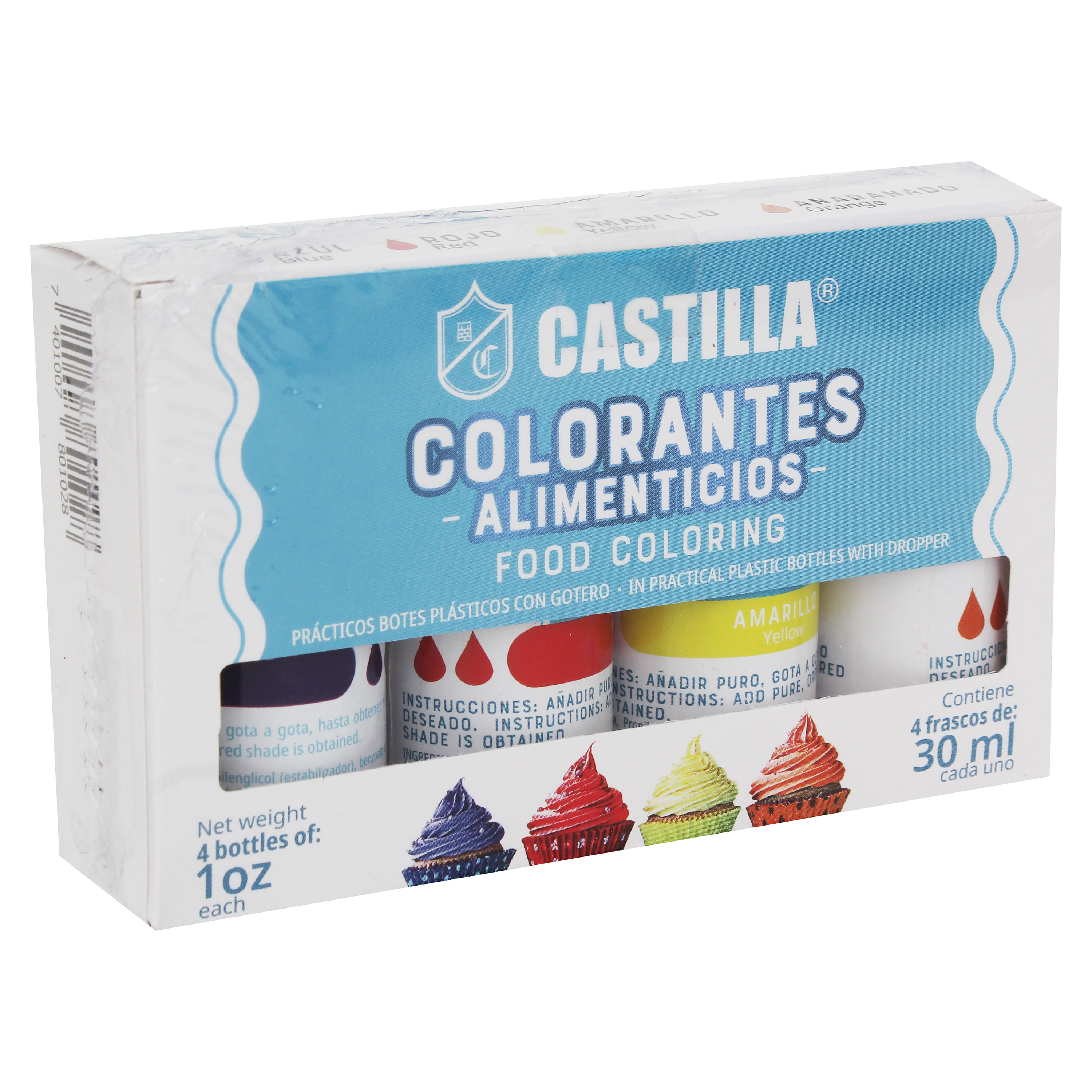 Comprar Colorantes Castilla Art 4 Unidades - 30ml
