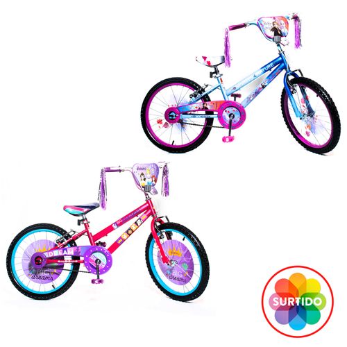 Bicicleta Disney Minnie Para Niña Neumático R20, De 7A10 Años