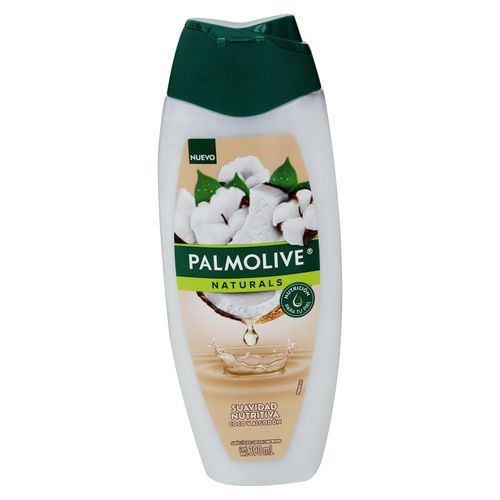 Jabon Liquido Corporal Palmolive Naturals Suavidad Renovadora Coco y Algodón 390 ml