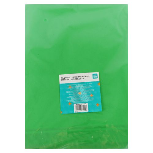 Paquete de hojas Foam Pen Gear, de colores -10 hojas