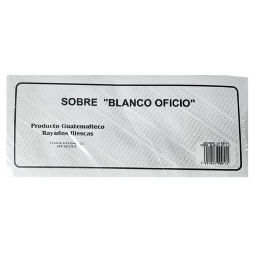 Sobre Oficio Banco 50Unidades