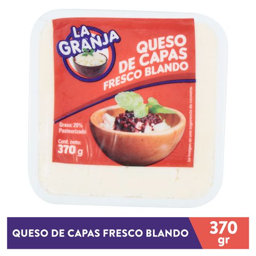 Queso de capas La Granja fresco blando - 370 g