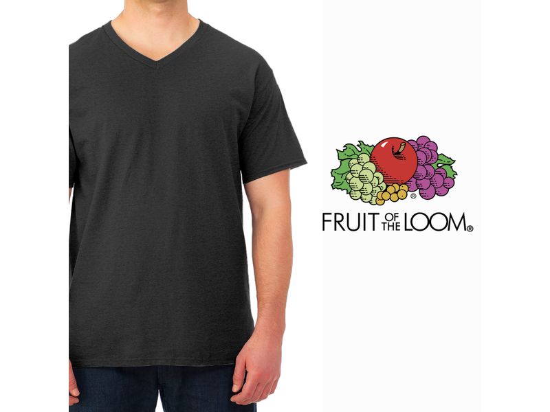 Camiseta-Fruit-Of-The-Loom-Cuello-V-color-negro-Talla-XL-5-61571