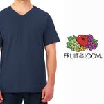Camiseta-Fruit-Of-The-Loom-Cuello-V-color-azul-Talla-XL-5-61587
