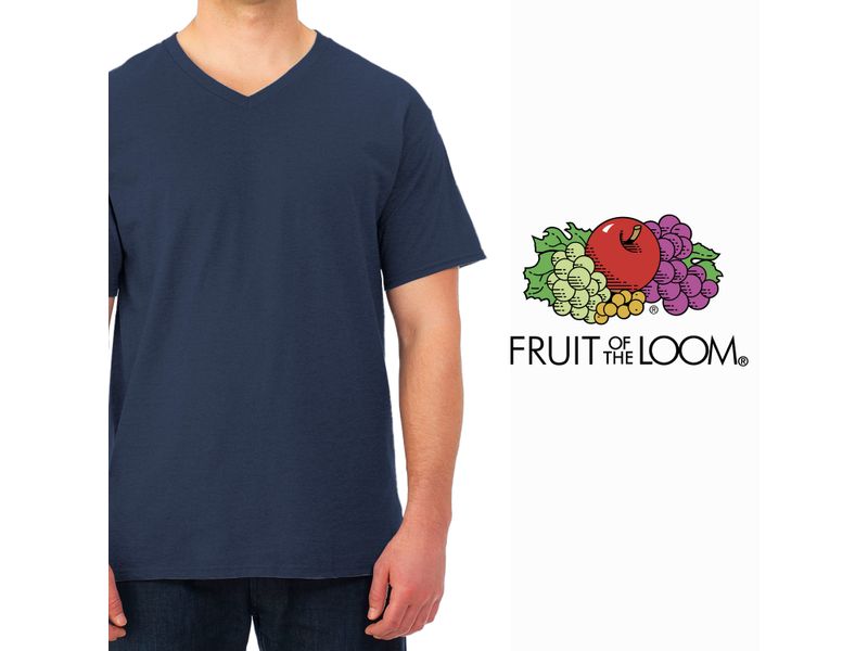 Camiseta-Fruit-Of-The-Loom-Cuello-V-color-azul-Talla-XL-5-61587