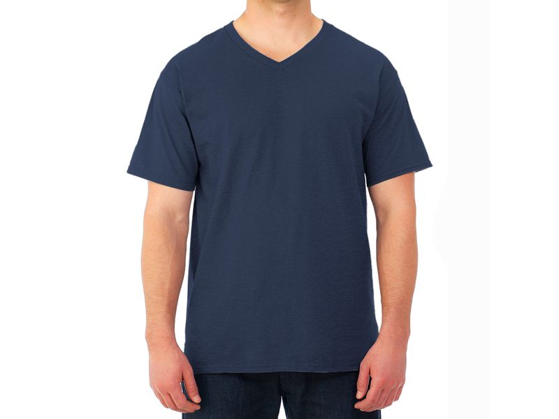 Camiseta-Fruit-Of-The-Loom-Cuello-V-color-azul-Talla-XL-1-61587
