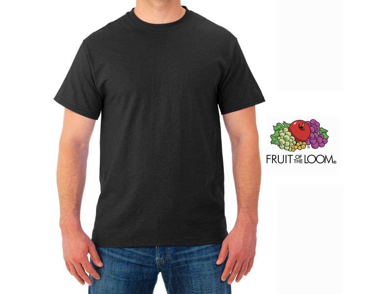 Camiseta-Fruit-Of-The-Loom-Cuello-Redondo-color-negro-Talla-L-4-61566