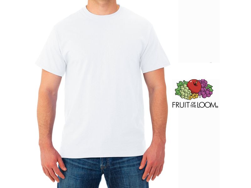 Camiseta-Fruit-Of-The-Loom-Cuello-Redondo-color-Blanco-Talla-L-4-61578