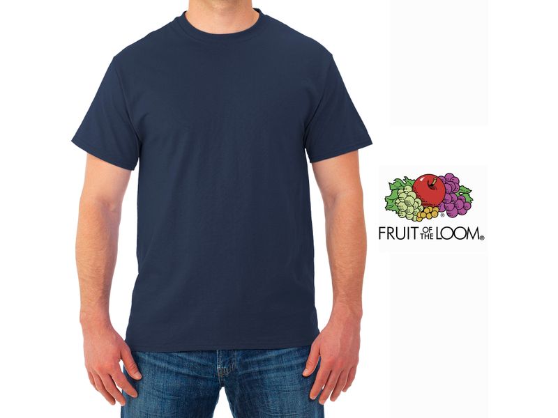 Camiseta-Fruit-Of-The-Loom-Cuello-Redondo-color-azul-Talla-S-4-61572