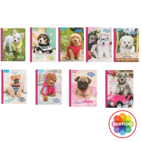 Cuaderno Norma cosido perros diseños surtidos - 100 hojas