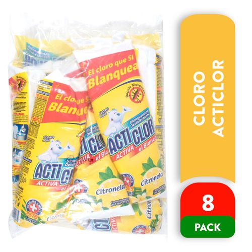 8 Pack Cloro Acticlor Citronela - 1680ml