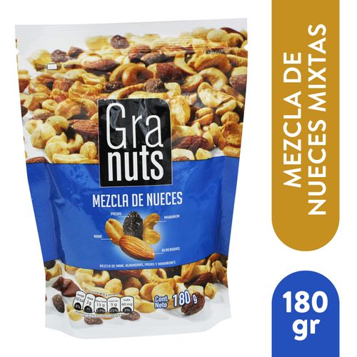 Granuts Mezcla Nueces 180 Gr