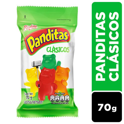 Gomitas Ricolino Panditas Sabores Clásicos - 70g