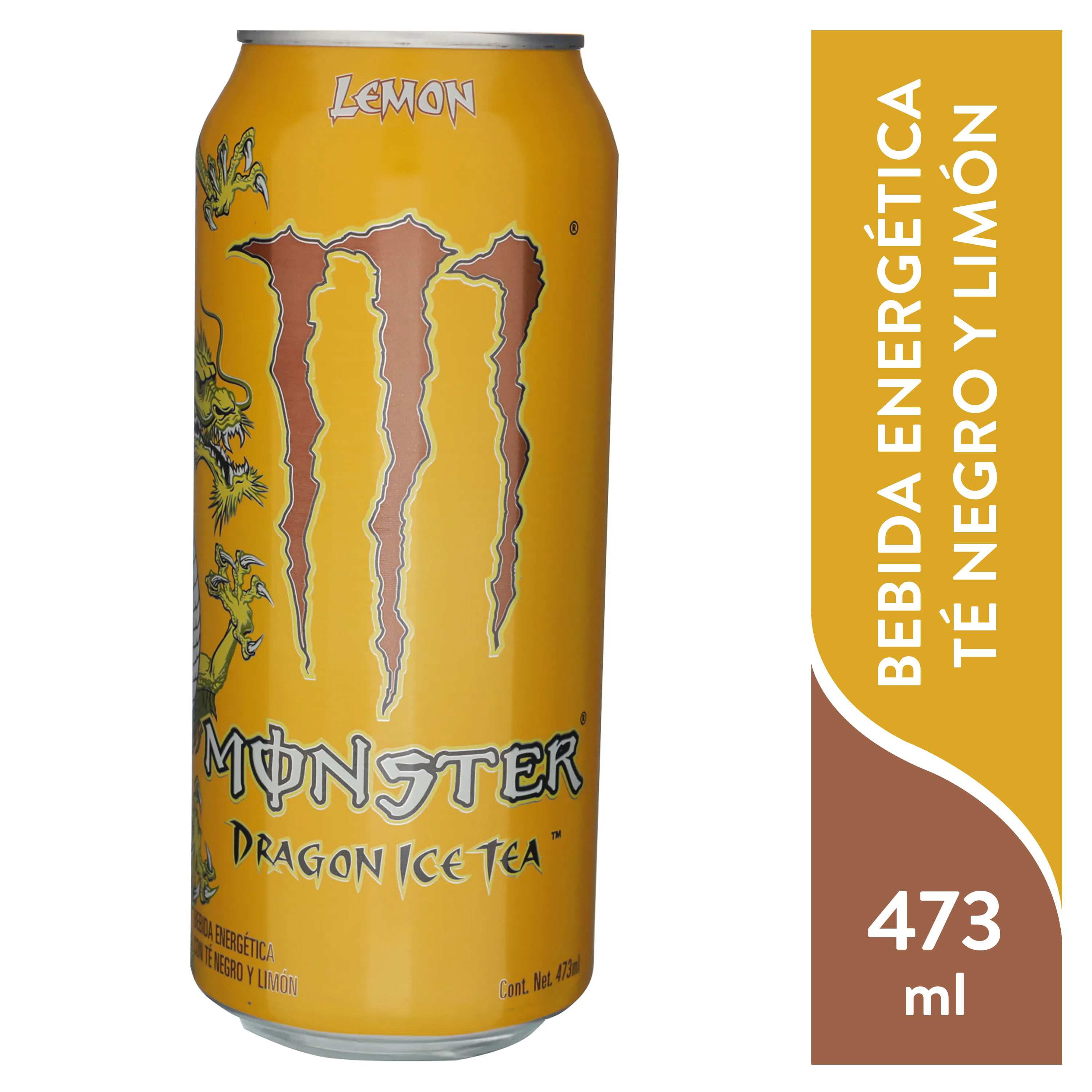 Energético Monster Dragon Tea Limão 473ml - Gmaxx Distribuidora