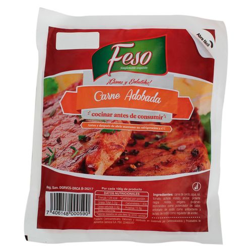 Carne De Cerdo Feso Adobada, Precio indicado por libra