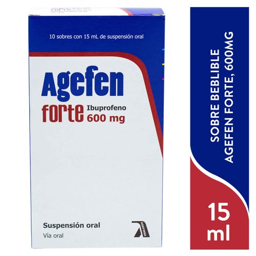 Agefen Forte 600Mg Sobre Bebible 15Ml