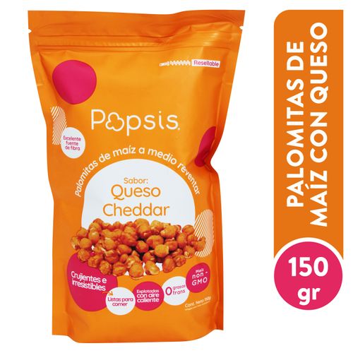 Maiz Popsis Medio Reventar Queso - 150 g