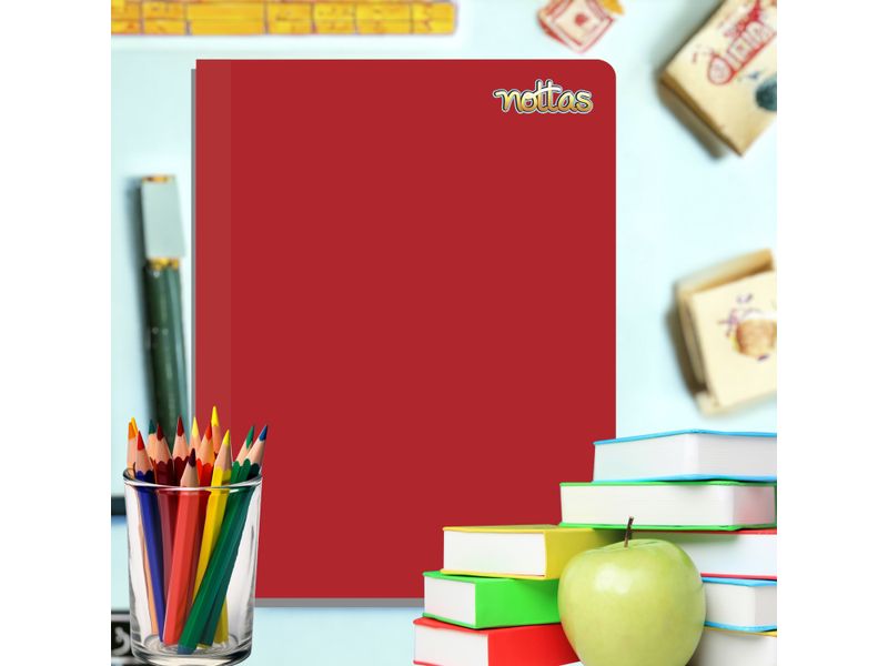 Cuaderno-Nottas-Cosido-Peque-o-Cuadros-8Mm-Rojo-100-Hojas-3-57466