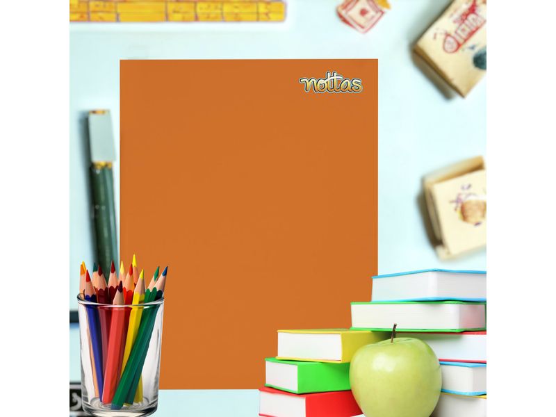 Cuaderno-Nottas-Grapado-Cuadros-Naranja-80-Hojas-4-57495