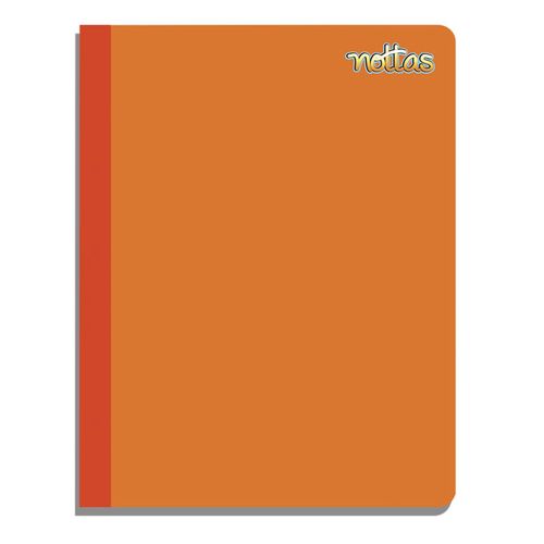 Cuaderno Nottas Cosido Grande Cuadros Naranja - 100 Hojas