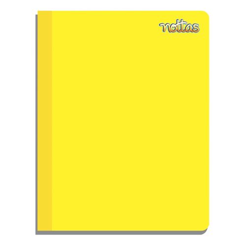 Cuaderno Nottas cosido pequeño cuadriculado de 8 mm amarillo -  100 hojas