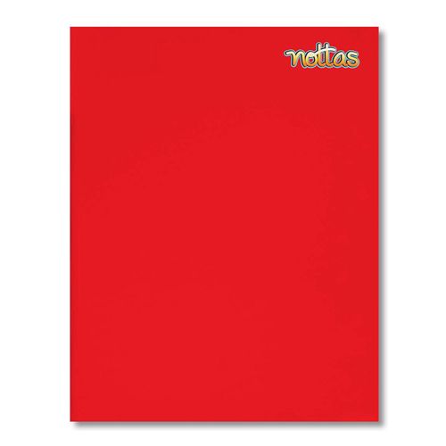 Cuaderno Nottas engrapado pasta flexible tamaño francés rojo - 80 hojas