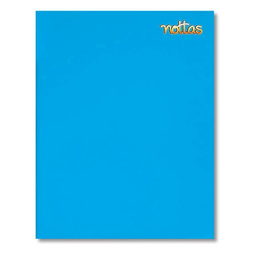 Cuaderno Nottas engrapado pasta flexible tamaño francés celeste - 80 hojas