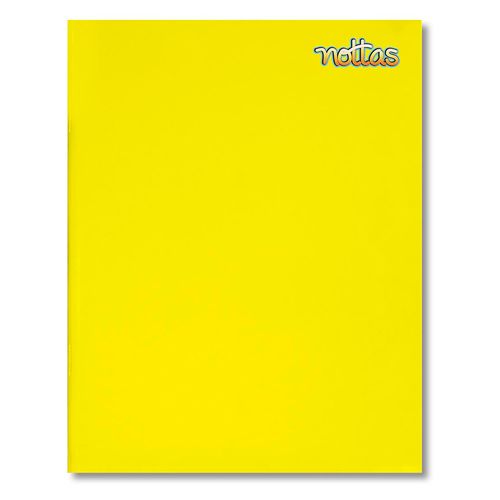 Cuaderno Nottas engrapado pasta flexible tamaño francés amarillo - 80 hojas