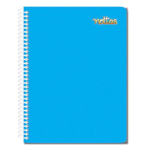 Cuaderno Nottas Espiral Cuadros Azul - 100 Hojas