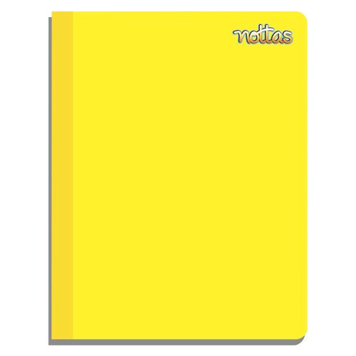 Cuaderno Nottas cosido pasta flexible tamaño francés amarillo - 100 hojas