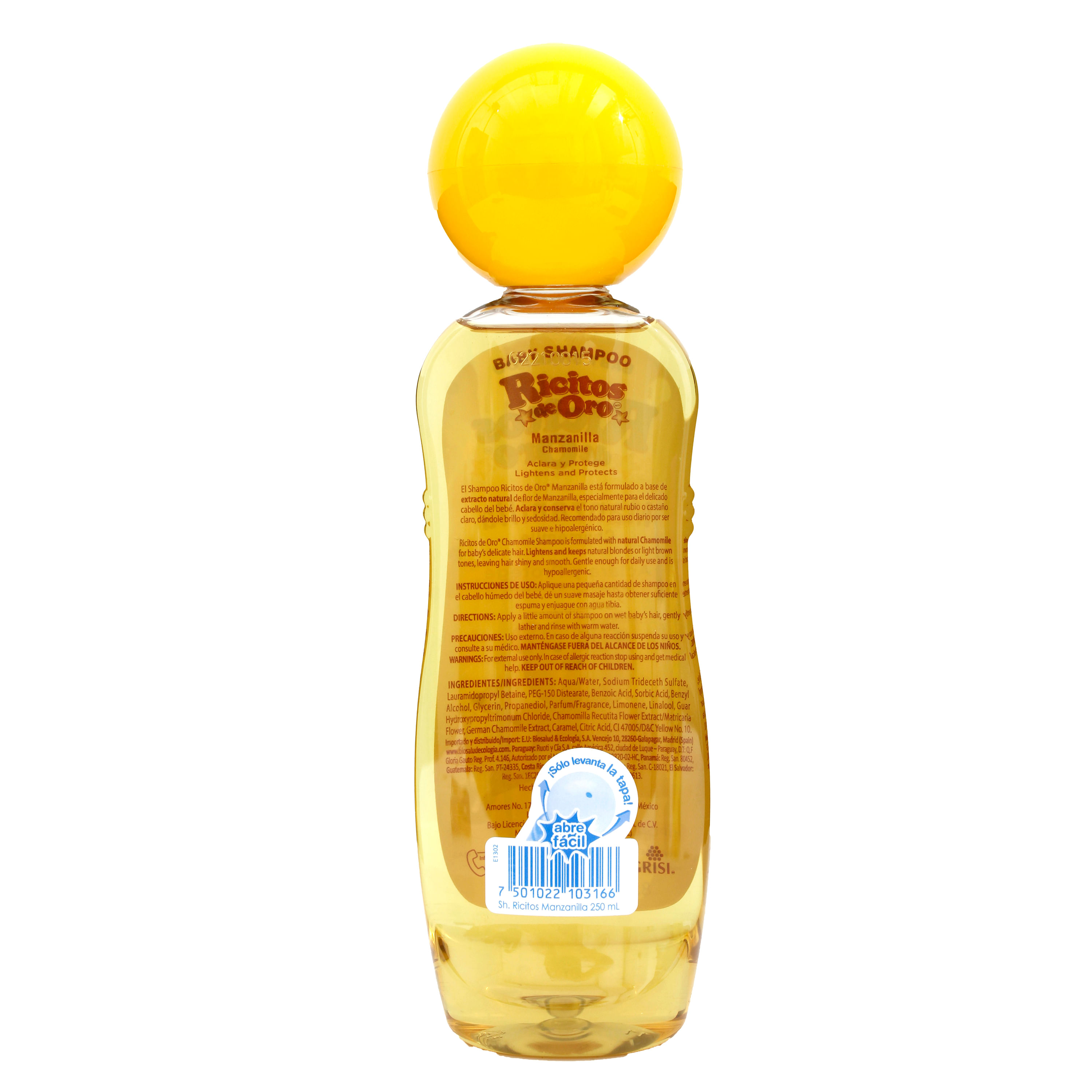 Comprar Shampoo Ricitos De Oro Bebe Manzanilla 250ml Walmart Guatemala
