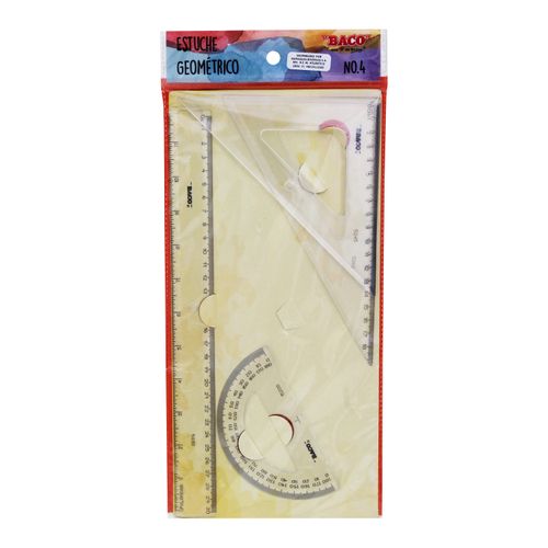 Estuche geométrico Baco no.4 mediano