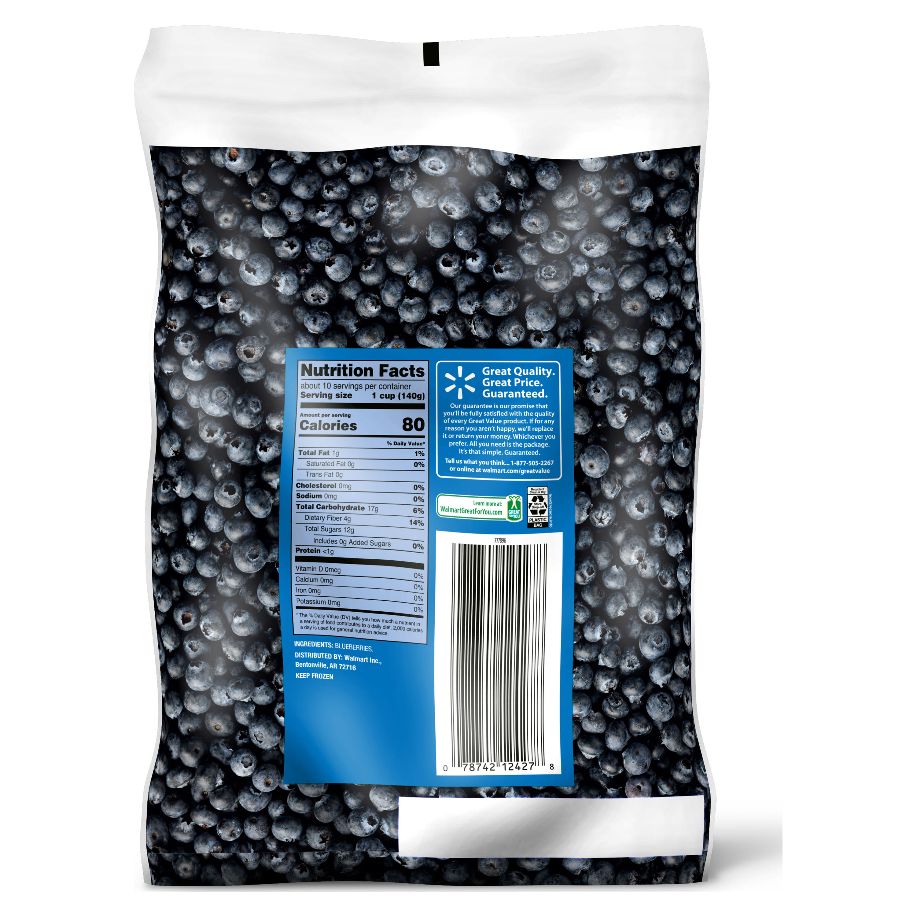 Comprar Berries Great Value Congeladas Mixtas - 1360gr