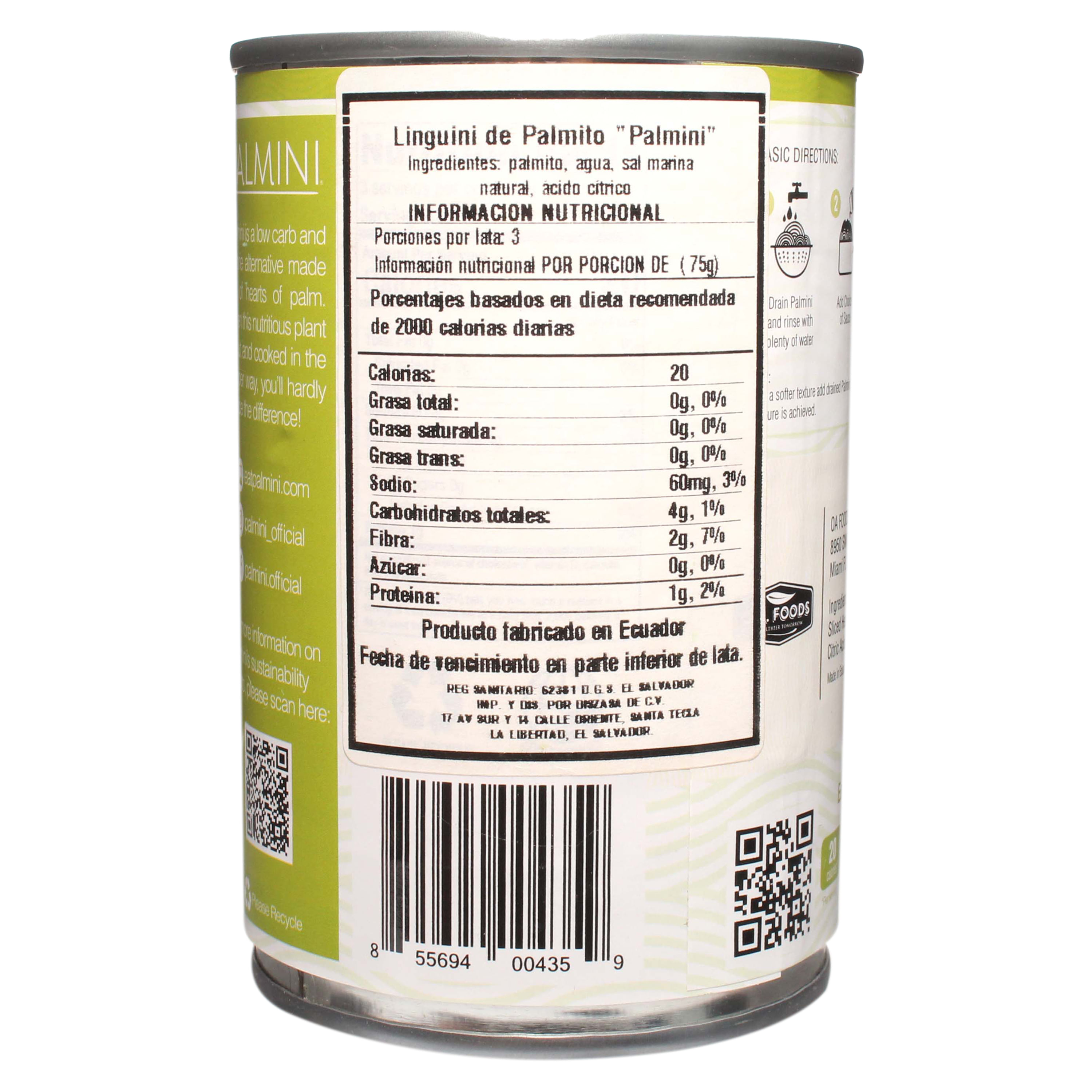 Comprar Pasta Palmini Estilo Linguine 400gr Walmart Guatemala