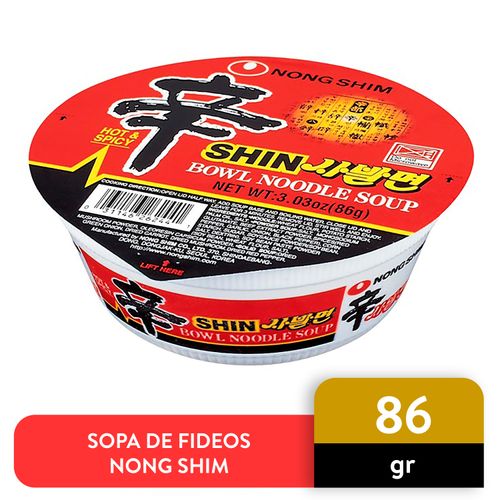 Sopa Nong Shim Instantanea Picante - 86gr