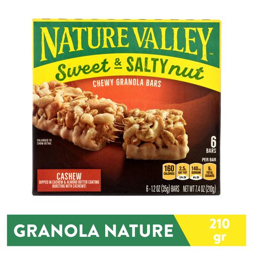 Barra Nature Valley granola dulce y salada revestido de mantequilla - 210 g