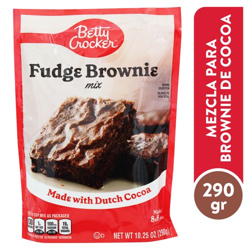 Mezcla Betty Croker Fudge Brownie - 290gr