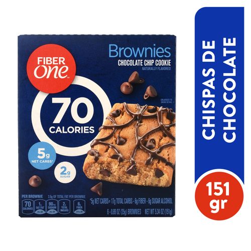 Galletas Fiber One brownie con chispas de chocolate sabor natural - 151 g