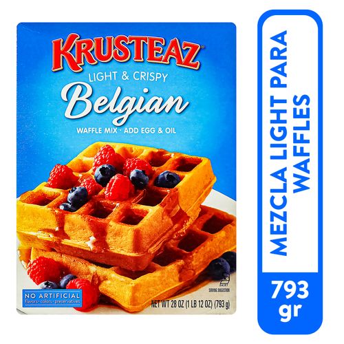 Mezcla Krusteaz Light Crispy Belgian - 793gr