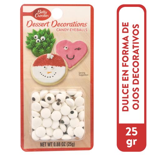 Dulces Betty Crocker En Forma de Ojos Decorativos - 25gr