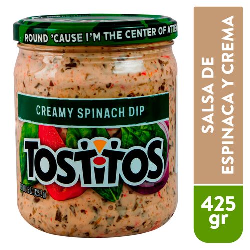 Salsa Tostitos Crema Y Espinaca 425 2Gr