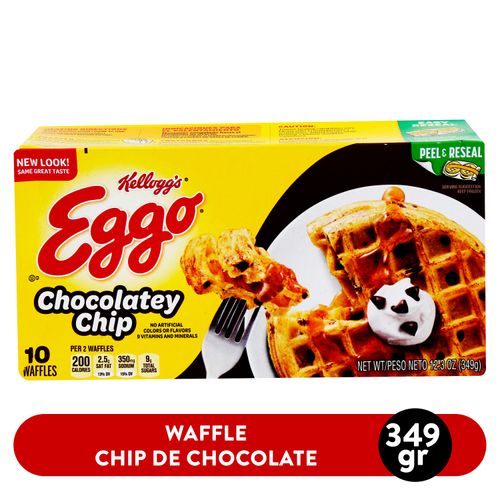 Waffles Kelloggs Eggo Chocolatey Chip - 349 g