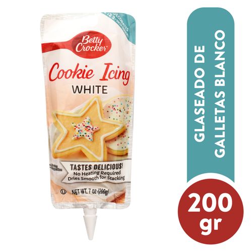Adorno Betty Crocker para galleta blanco - 200 g
