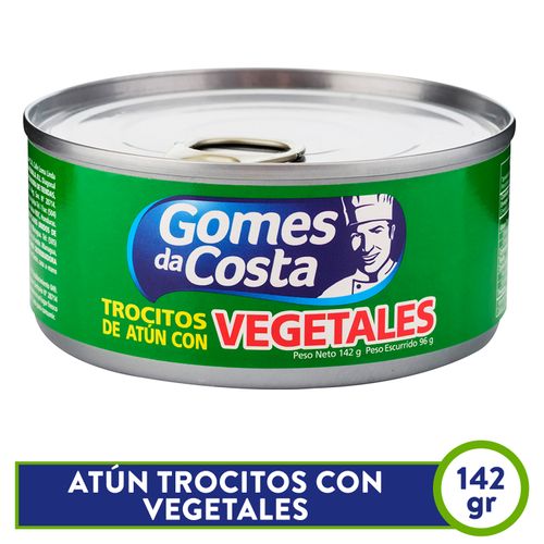 Atún Gomes da Costa Trocitos con Vegetales -142gr