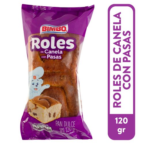 Pan Bimbo Dulce Roles De Canela - 100 g