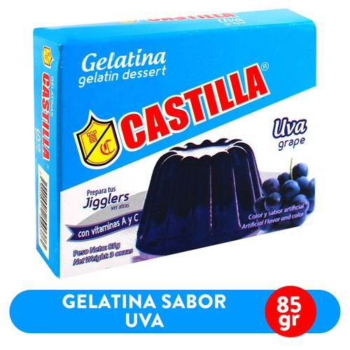 Gelatina Castilla De Uva Cajita - 85gr