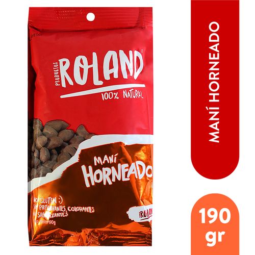 Mani Roland Horneado Libre de Gluten - 190gr