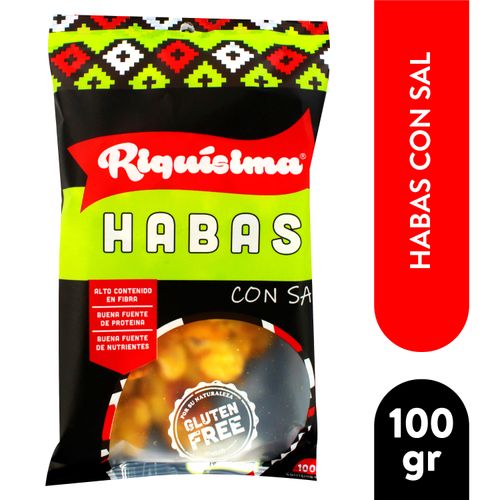 Habas Riquisima son Sal y Libre de Gluten - 100gr