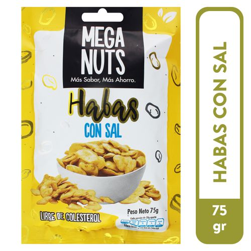 Habas Mega Nuts Con Sal - 80gr