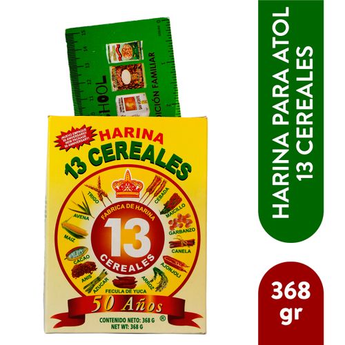 Harina 13 Cereales enriquecida para atol - 368gr